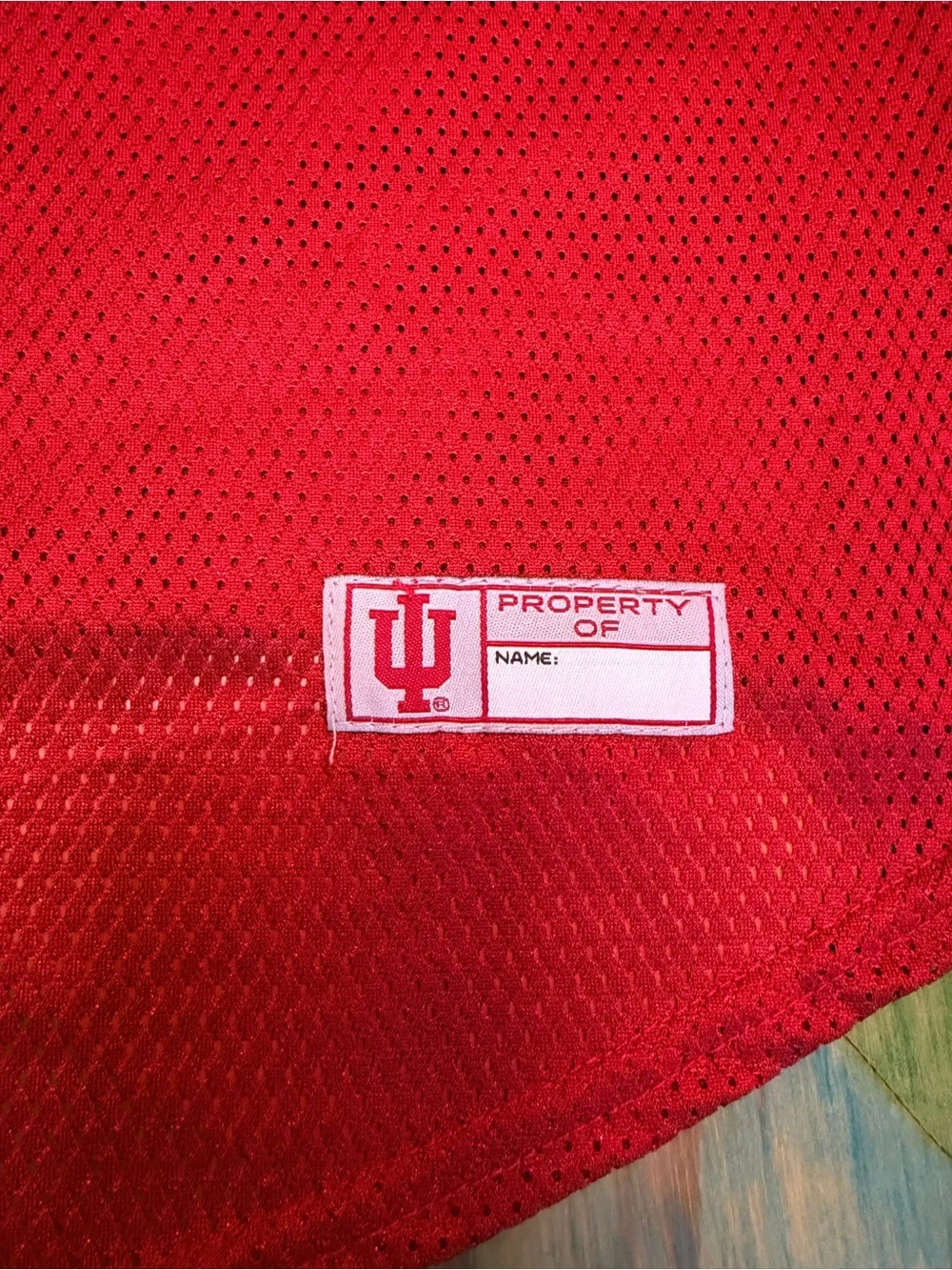 Indiana University Hoosiers Pet Jersey Size XXL Red White Polyester IU National